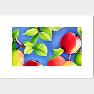 Apples Pattern Posters and Art